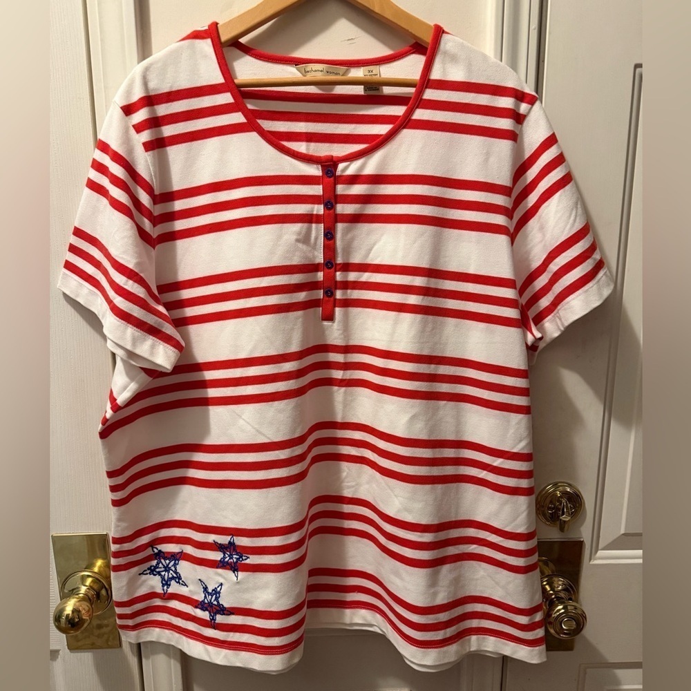 New Bechamel Woman Striped Tee - Size 3x
